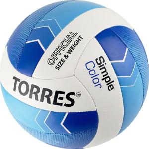 Купить Мяч волейбольный Torres Simple Color любительский р.5 в Семилуках 